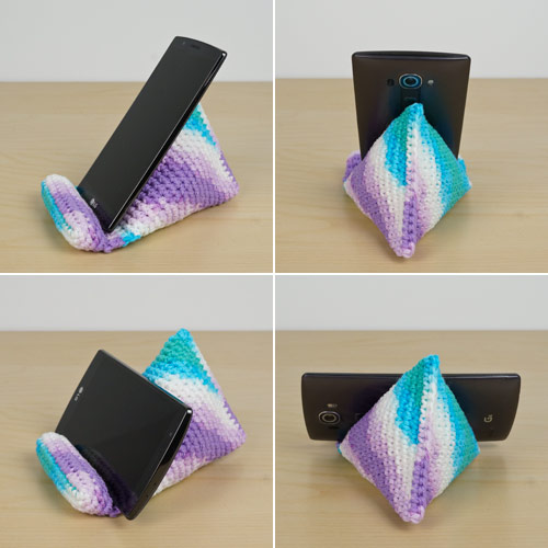 crochet phone stand by planetjune