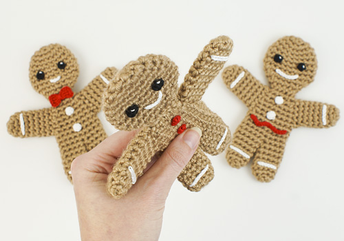 Gingerbread Man crochet pattern by PlanetJune