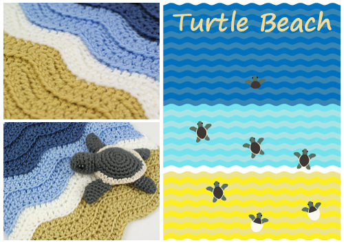 ribbed ripple / turtle beach crochet pattern by planetjune