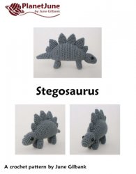 (image for) Stegosaurus - amigurumi dinosaur crochet pattern