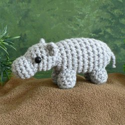 AfricAmi Hippopotamus amigurumi crochet pattern