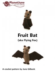 Fruit Bat (Flying Fox) amigurumi crochet pattern