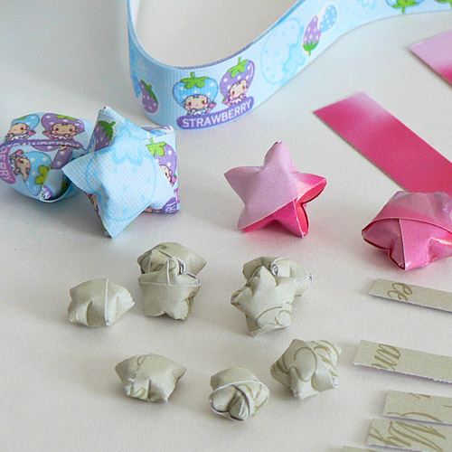 Lucky Wishing Stars DONATIONWARE origami craft tutorial - Click Image to Close