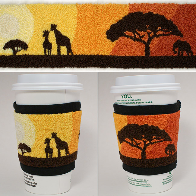 Punchneedle Embroidery Pattern: Serengeti Sunset - Click Image to Close