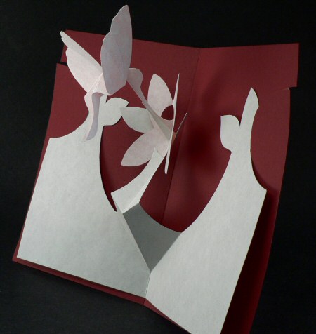 hummingbird pop-up card made by planetjune