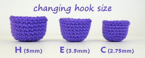 What's the right hook size for crocheting amigurumi? 