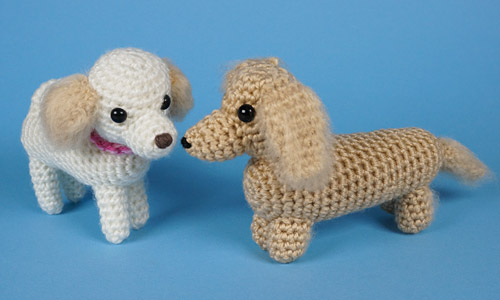 amigurumi Maggie and Dudley crochet AmiDogs