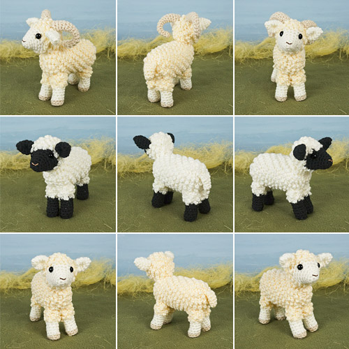 Farmyard Sheep amigurumi crochet pattern by PlanetJune