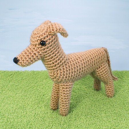 AmiDogs Greyhound (or Whippet) amigurumi crochet pattern by PlanetJune