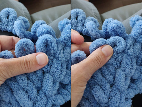 1 Roll Finger Loop Comfortable Touch Diy Blanket Rug Finger Knitting Yarn  Hand
