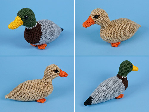 mallard ducks crochet pattern by planetjune