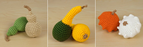 ornamental gourds set 2 crochet pattern by planetjune