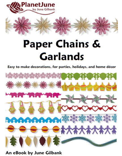 how to make paper chains and garlands