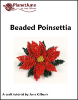 beaded poinsettia tutorial