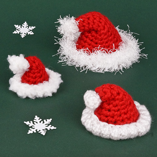 crochet christmas hats