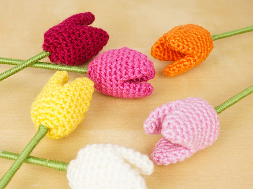 Crochet Tulip - Stuffed Tulip - Hookok