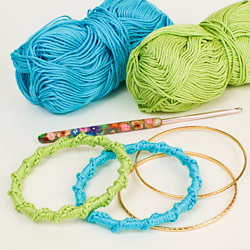 twisted chain bangle crochet pattern by planetjune