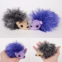 fuzzy hedgehog crochet pattern by planetjune