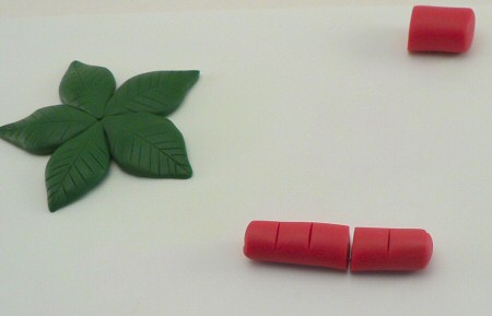 Polymer Clay Slab Projects with Poinsettia Canes 