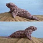 (image for) AquaAmi Sea Lion amigurumi crochet pattern