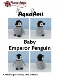 (image for) Baby Emperor Penguin amigurumi crochet pattern