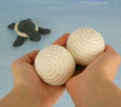 (image for) Baby Sea Turtle Collection: FOUR amigurumi crochet patterns