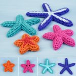 (image for) Starfish Collection: FOUR crochet patterns