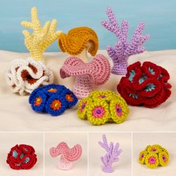 Coral Reef Collection 1: FOUR realistic crochet patterns (image for) Coral Reef Collection 1: FOUR realistic crochet patterns