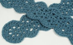 (image for) Scalloped Scarf DONATIONWARE crochet pattern