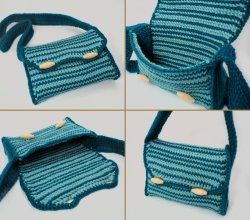 (image for) Tunisian Stripe Purse crochet pattern