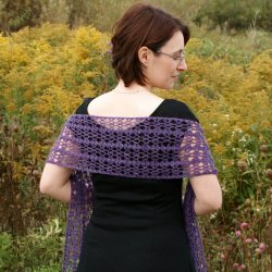 (image for) Gossamer Lace Wrap crochet pattern
