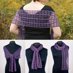 (image for) Gossamer Lace Wrap crochet pattern