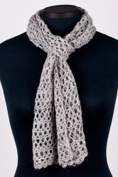 (image for) Banded Lace Wrap crochet pattern