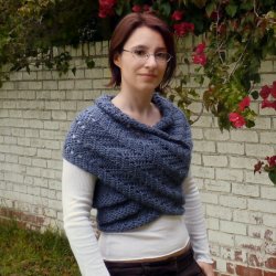 (image for) Eyelet Ripple Scarf Sweater DONATIONWARE crochet pattern