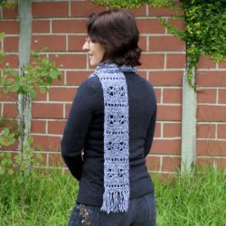 (image for) Frosty Windows Scarf DONATIONWARE crochet pattern