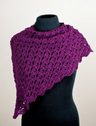 (image for) Cascading Clusters Shawl crochet pattern