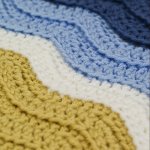 (image for) Ribbed Ripple/Turtle Beach blanket DONATIONWARE crochet pattern