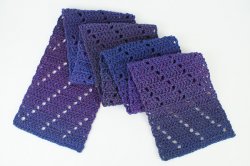 (image for) Leaning Ladders Scarf DONATIONWARE crochet pattern