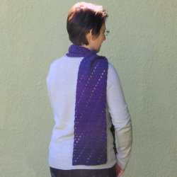 (image for) Leaning Ladders Scarf DONATIONWARE crochet pattern