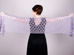 (image for) Diamond Lace Wrap crochet pattern