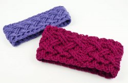 (image for) Cozy Cables Earwarmer headband crochet pattern