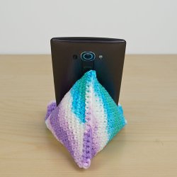 (image for) Crochet Phone Stand DONATIONWARE crochet pattern