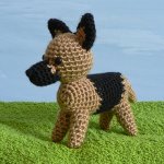 (image for) AmiDogs German Shepherd (Alsatian) amigurumi crochet pattern