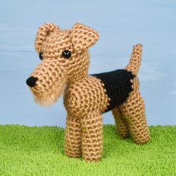 (image for) AmiDogs Airedale Terrier amigurumi crochet pattern