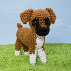 (image for) AmiDogs Boxer amigurumi crochet pattern