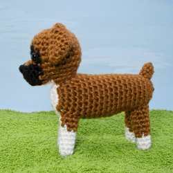 (image for) AmiDogs Boxer amigurumi crochet pattern