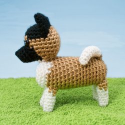 (image for) AmiDogs Akita amigurumi crochet pattern