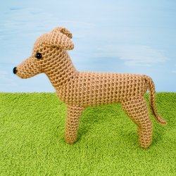 (image for) AmiDogs Greyhound (or Whippet) amigurumi crochet pattern