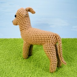 (image for) AmiDogs Greyhound (or Whippet) amigurumi crochet pattern