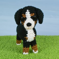 (image for) AmiDogs Bernese Mountain Dog amigurumi crochet pattern